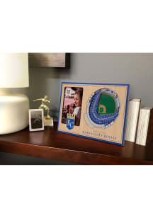 Kansas City Royals Stadium View 4x6 Picture Frame - Brown