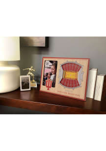 Indiana Hoosiers Stadium View 4x6 Picture Frame - Brown