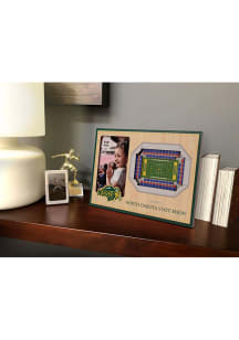 North Dakota State Bison Stadium View 4x6 Picture Frame - Brown