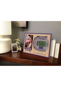 TCU Horned Frogs Stadium View 4x6 Picture Frame - Brown