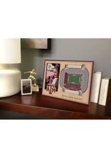 Texas A&M Aggies Stadium View 4x6 Picture Frame - Brown