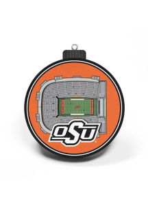 Oklahoma State Cowboys 3D Stadium View Ornament - Orange