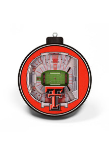 Texas Tech Red Raiders 3D Stadium View Ornament - Red