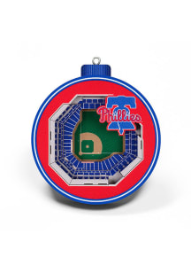 Philadelphia Phillies 3D Stadium View Ornament - Red