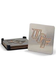 UCF Knights 4 Pack Stainless Steel Boaster Coaster - Silver