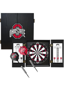 Ohio State Buckeyes Set Dart Board Cabinet