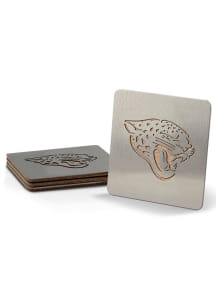 Jacksonville Jaguars 4 Pack Stainless Steel Boaster Coaster - Silver