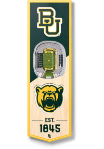 Baylor Bears 6x19 inch 3D Stadium Sign - Yellow