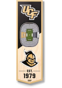 UCF Knights 6x19 inch 3D Stadium Sign - Black