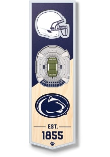 Penn State Nittany Lions 6x19 inch 3D Stadium Sign - Blue