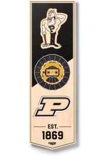 Purdue Boilermakers 6x19 inch 3D Stadium Sign - Black