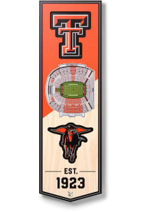 Texas Tech Red Raiders 6x19 inch 3D Stadium Sign - Red