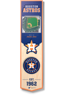 Houston Astros 8x32 inch 3D Stadium Sign - Navy Blue