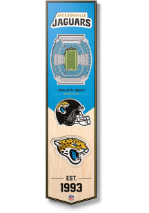 Jacksonville Jaguars 8x32 inch 3D Stadium Sign - Blue