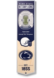 Penn State Nittany Lions 8x32 inch 3D Stadium Sign - Blue