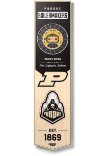 Purdue Boilermakers Mackey Arena 8x32 inch 3D Sign - Black