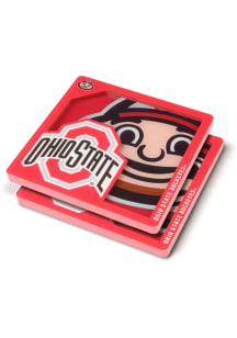Ohio State Buckeyes 3D Coaster - Red