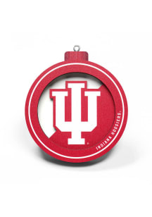 Indiana Hoosiers 3D Logo Series Ornament - Red