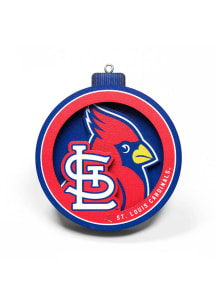 St Louis Cardinals 3D Logo Series Ornament - Black