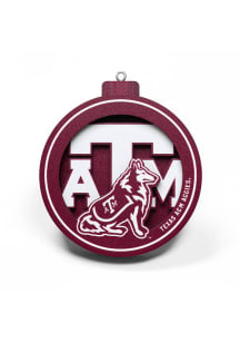 Texas A&M Aggies 3D Logo Series Ornament - Red