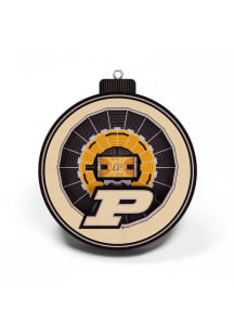 Purdue Boilermakers 3D Stadium View Ornament - Black