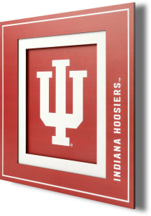 Indiana Hoosiers 3D Logo Sign - Red