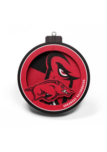 Arkansas Razorbacks Logo Series Ornament - Red