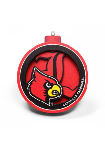 Louisville Cardinals Logo Series Ornament - Red