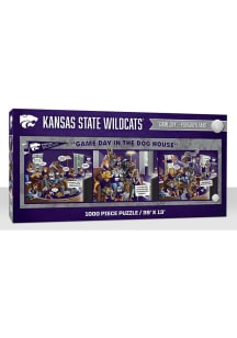 K-State Wildcats 1000 Piece Purebread Fans Game Day Dog House Puzzle