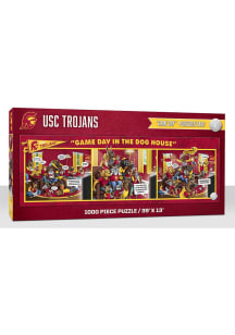 USC Trojans 1000 Piece Purebread Fans Game Day Dog House Puzzle