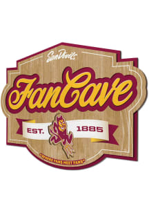 Arizona State Sun Devils Fan Cave Sign - Maroon