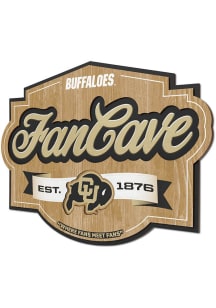 Colorado Buffaloes Fan Cave Sign - Silver