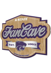 K-State Wildcats Fan Cave Sign - Purple