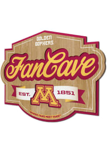 Minnesota Golden Gophers Fan Cave Sign - Maroon