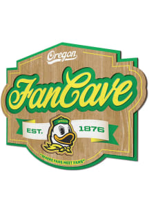 Oregon Ducks Fan Cave Sign - Green