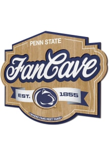 Penn State Nittany Lions Fan Cave Sign - Blue