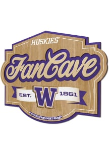 Washington Huskies Fan Cave Sign - Purple
