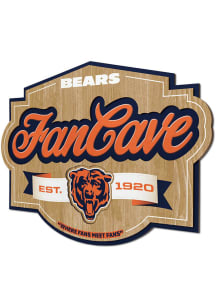 Chicago Bears Fan Cave Sign - Blue