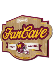Washington Commanders Fan Cave Sign - Red