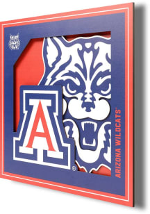 Arizona Wildcats 12x12 3D Logo Sign - Red