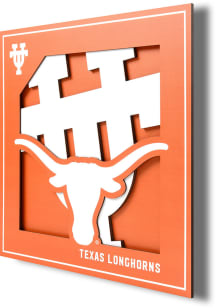 Texas Longhorns 12x12 3D Logo Sign - Burnt Orange