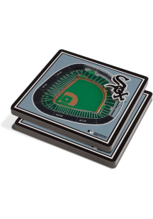 Chicago White Sox 3D Stadium View Coaster - Black