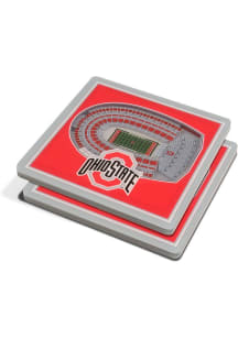 Ohio State Buckeyes 3D Stadium View Coaster - Black