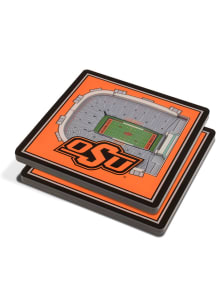 Oklahoma State Cowboys 3D Stadium View Coaster - Black