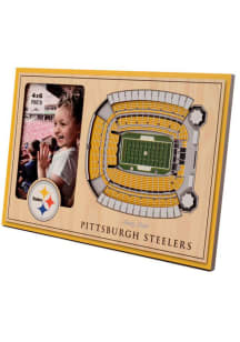Pittsburgh Steelers Stadium View 4x6 Picture Frame - Black