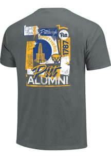 Pitt Panthers Grey Alumni Poster Short Sleeve T Shirt