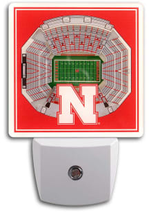 Nebraska Cornhuskers 3D Stadium View Night Light