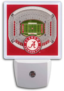 Alabama Crimson Tide 3D Stadium View Night Light