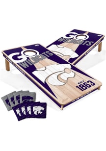 8 Cornhole Bags – Kansas State Wildcats Bean Bags For Corn Hole Tailgate Toss (Handcrafted USA)