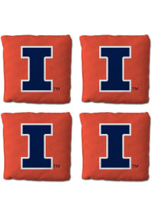 Illinois Fighting Illini 4 pack Corn Hole Bags